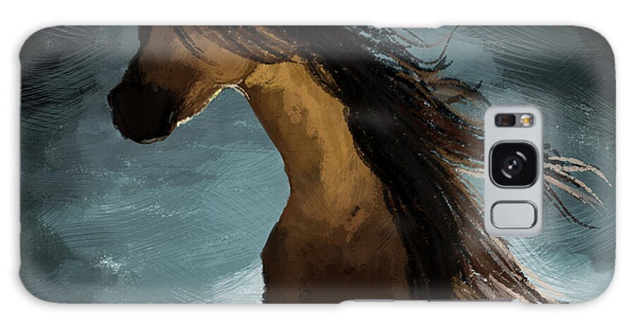 Horse Galaxy Case featuring the digital art Hypnotized by Kate Black