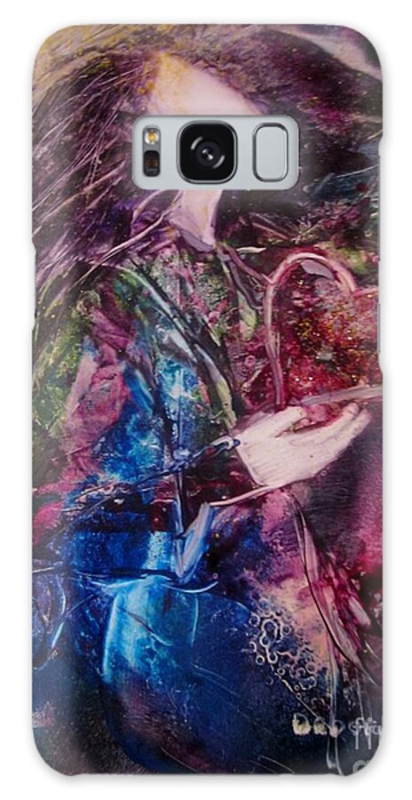 Heart Galaxy Case featuring the painting I Give You My Heart by Deborah Nell