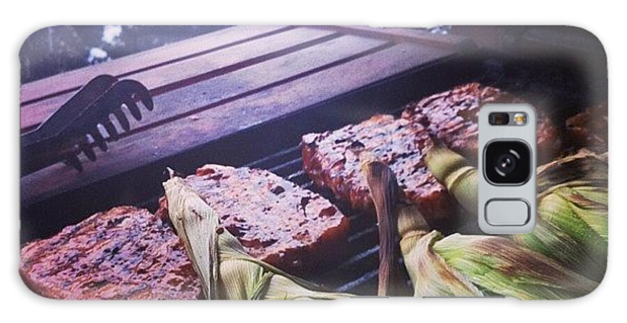  Galaxy Case featuring the photograph I Love Bbq In The spring Time by Finnur Magnusson