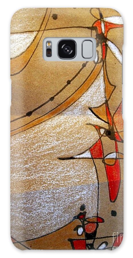 Abstract Drawing Galaxy Case featuring the drawing Ice Climbing by Nancy Kane Chapman