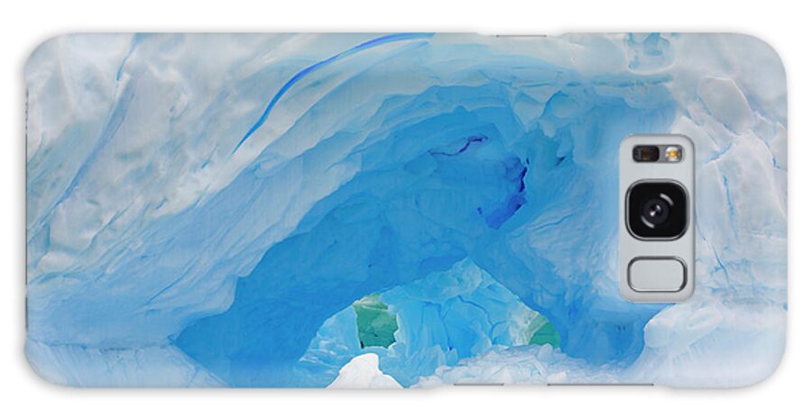 00345596 Galaxy Case featuring the photograph Dark Blue Hollow Iceberg by Yva Momatiuk John Eastcott