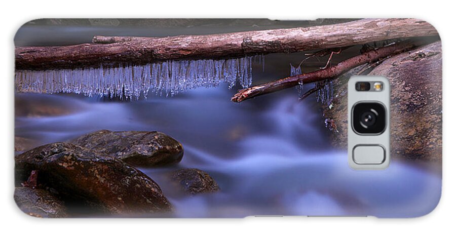 Smsp Galaxy Case featuring the photograph Icicles on the River by Mark Steven Houser