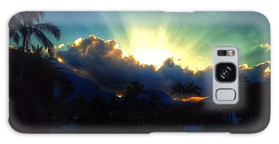 Hawaiistagram Galaxy Case featuring the photograph #igtube #igaddict #hawaiistagram by Brian Governale