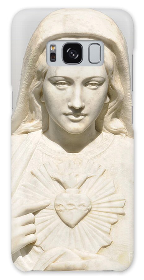 Immaculate Heart Of Mary Galaxy Case featuring the photograph Immaculate Heart of Mary by Josephine Cohn
