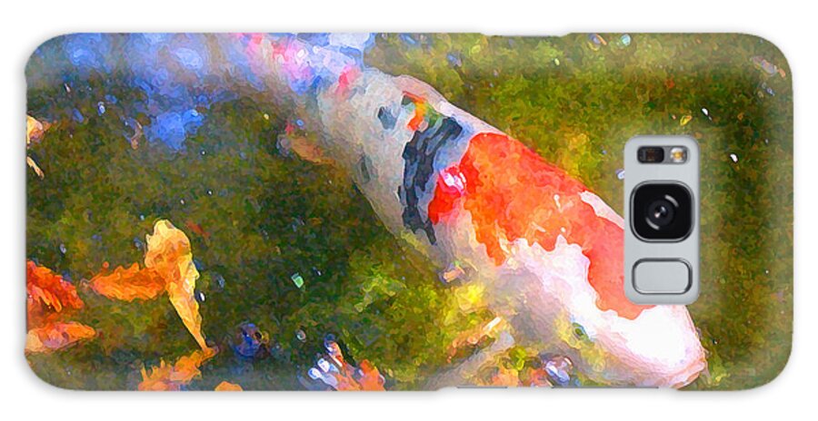 Fish Galaxy S8 Case featuring the painting Impressionism Koi 2 by Amy Vangsgard