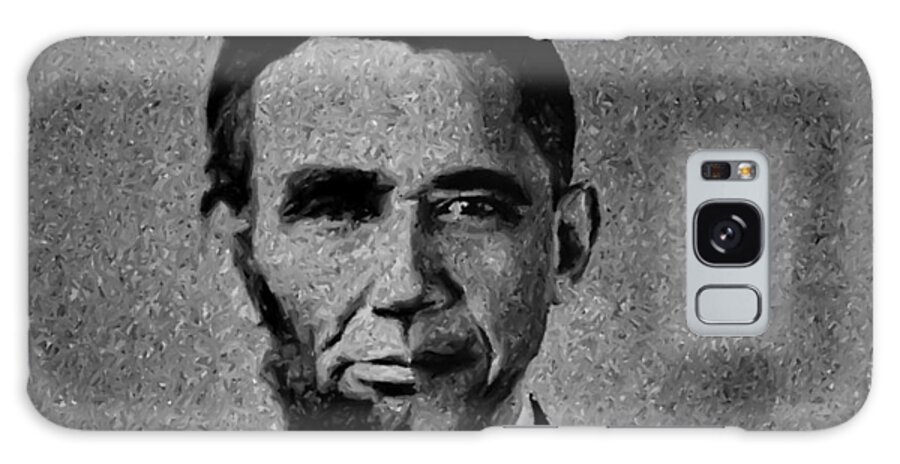 President Barack Obama Galaxy S8 Case featuring the photograph Impressionist Interpretation of Lincoln Becoming Obama by Doc Braham