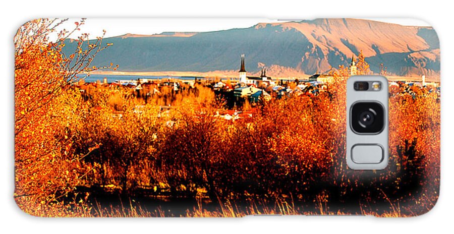 Reykjavik Landscape Galaxy Case featuring the photograph Impressionist Reykjavik by HweeYen Ong