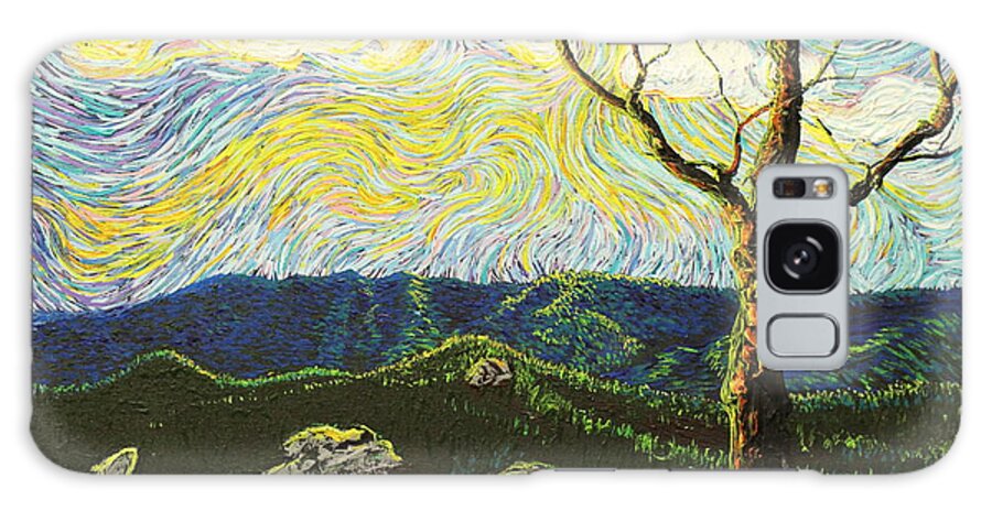 Squiggles Galaxy S8 Case featuring the painting In Between A Rock and A Heaven Place by Stefan Duncan