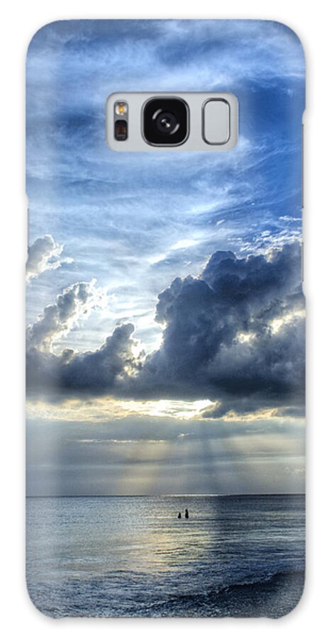 Landscape Galaxy Case featuring the photograph In Heaven's Light - Beach Ocean Art by Sharon Cummings by Sharon Cummings