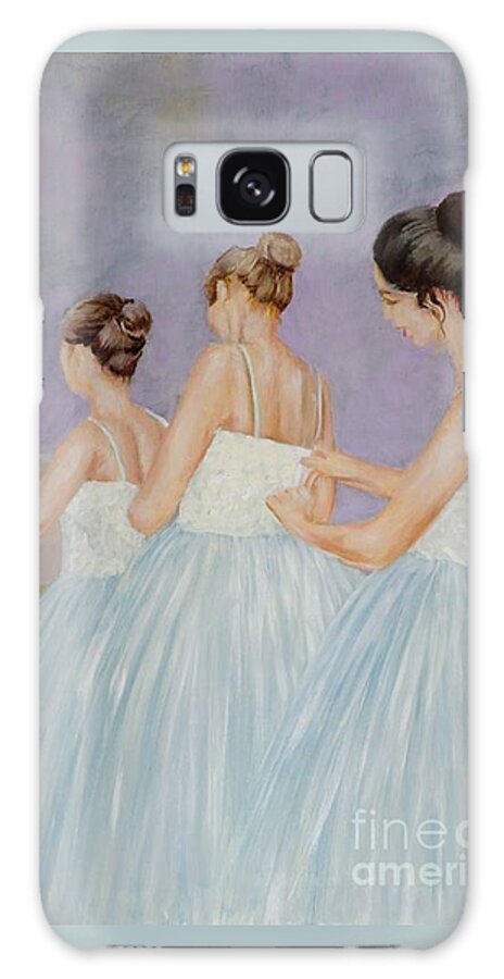 Ballerina Galaxy Case featuring the painting In The Fitting Room by Cynthia Parsons