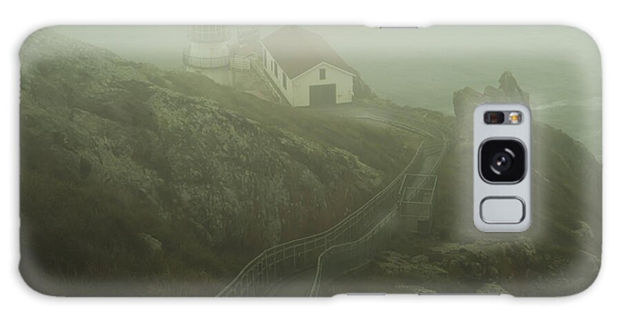 Lighthouse Galaxy Case featuring the photograph In The Fog by Paul Gillham