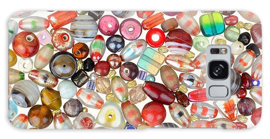 Bead Galaxy Case featuring the photograph Indian Glass Beads by Jim Hughes