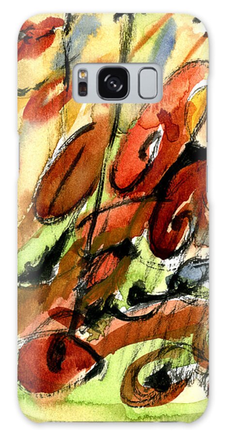 Abstract Art Galaxy S8 Case featuring the painting Indian Summer by Stephen Lucas