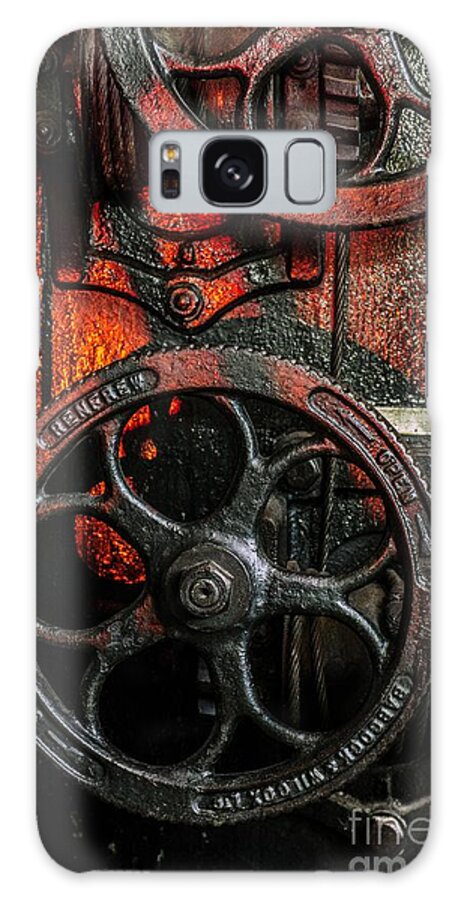 Vintage Galaxy Case featuring the photograph Industrial Wheels by Carlos Caetano