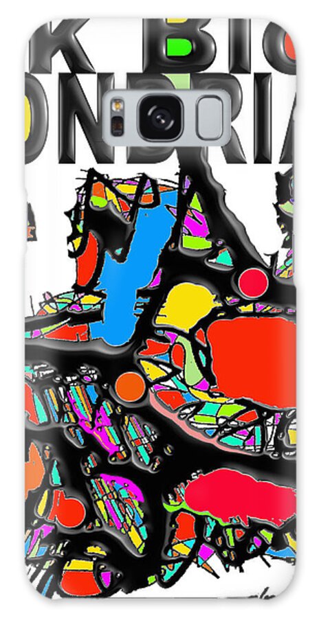 Ink Blob Mondrian Galaxy Case featuring the digital art Ink Blob Mondrian by Craig A Christiansen