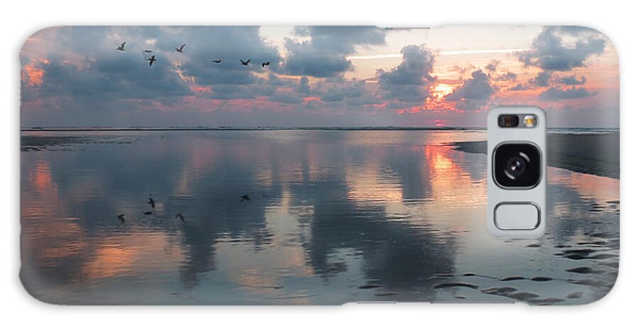 Water Galaxy Case featuring the photograph Inlet Sunrise by Deborah Smith