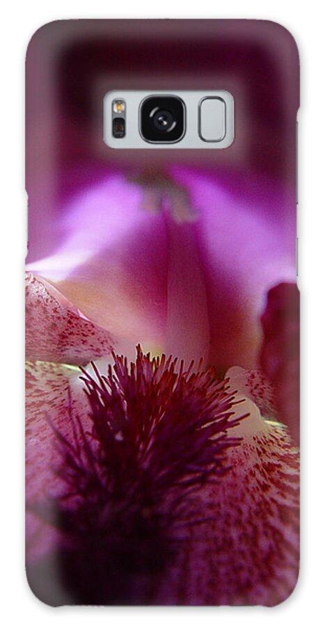 By Jana Russon Galaxy S8 Case featuring the photograph Inner Iris_4of4_Purple by Jana Russon