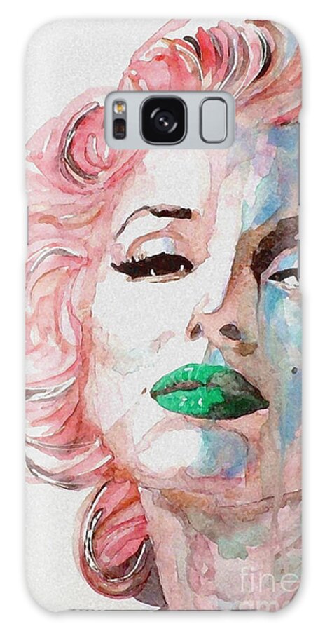 Marilyn Monroe Galaxy S8 Case featuring the painting Insecure Flawed but Beautiful by Paul Lovering