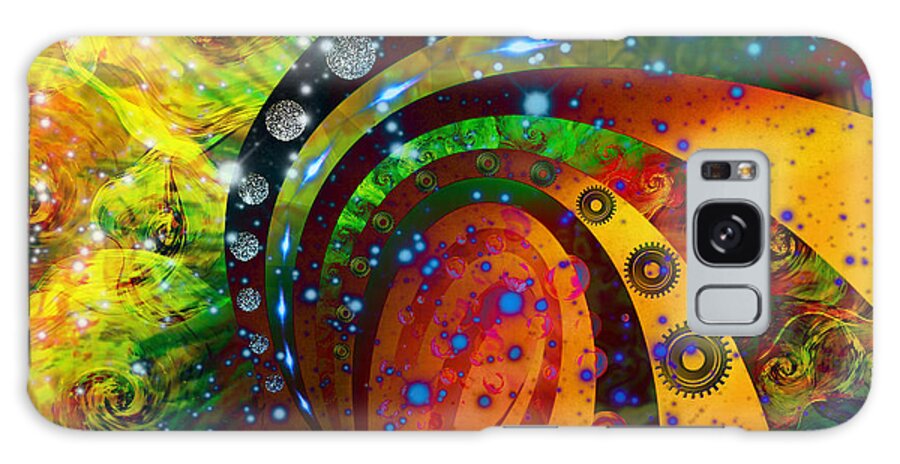 Digital Art Galaxy Case featuring the digital art Inside Consciousness by Ally White