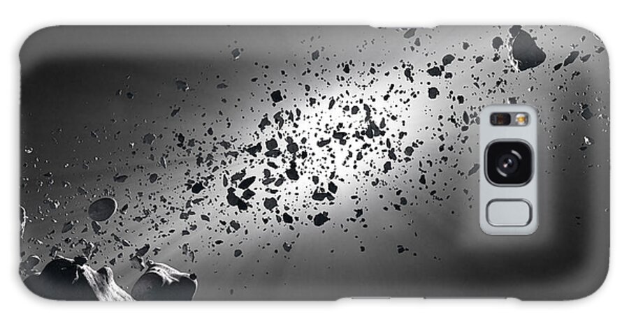 Asteroid Galaxy Case featuring the photograph Inside the Asteroid Belt against the sun by Johan Swanepoel