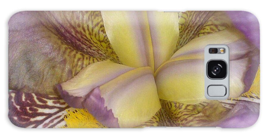 Flower Galaxy Case featuring the photograph Inside the Iris by Heather L Wright