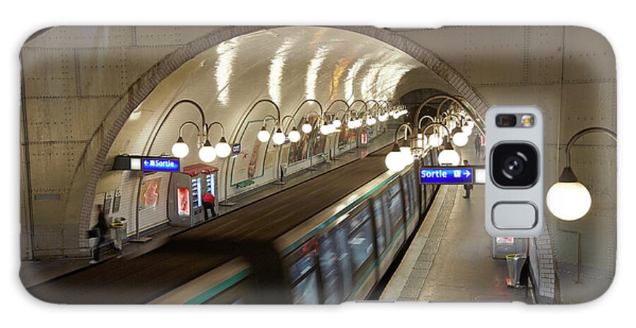 Subway Galaxy Case featuring the photograph Interior Of Cite Metro Station by Allan Baxter