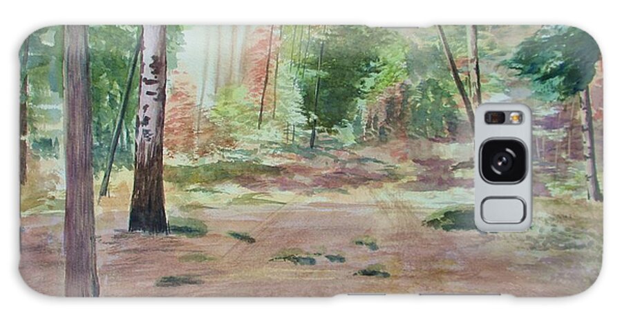 Into The Forest Galaxy S8 Case featuring the painting Into The Forest by Martin Howard