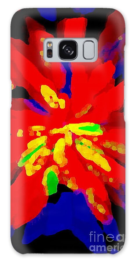 Iphone Case Art Galaxy Case featuring the painting Iphone Cases Colorful Flowers Abstract Roses Gardenias Tiger Lily Florals Carole Spandau Cbs Art 177 by Carole Spandau