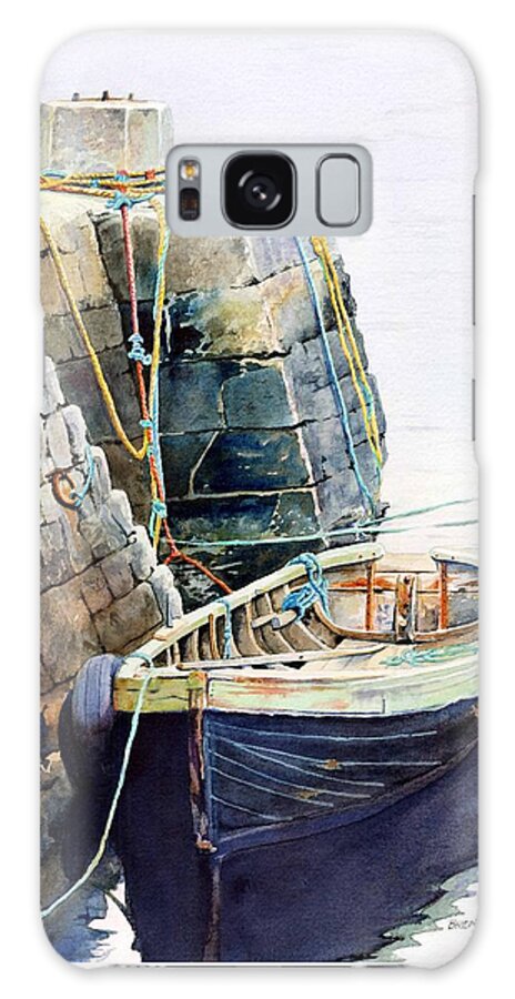 Boat Galaxy Case featuring the painting Ireland Boat by Brenda Beck Fisher