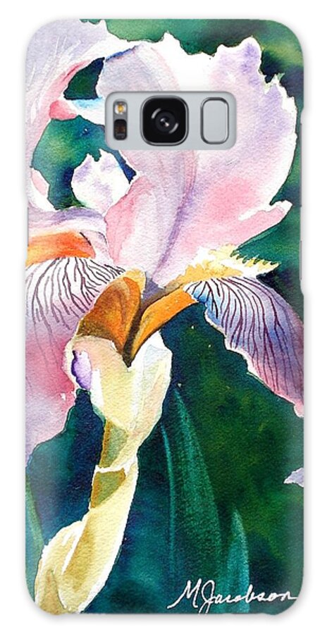 Iris Galaxy Case featuring the painting Iris 1 by Marilyn Jacobson