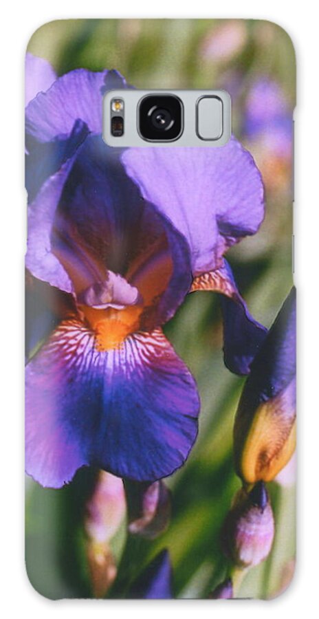 Iris Galaxy Case featuring the photograph Iris Bloom by Mary Armstrong