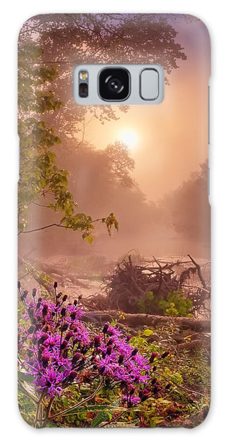 2013 Galaxy Case featuring the photograph Ironweed in Mist by Robert Charity
