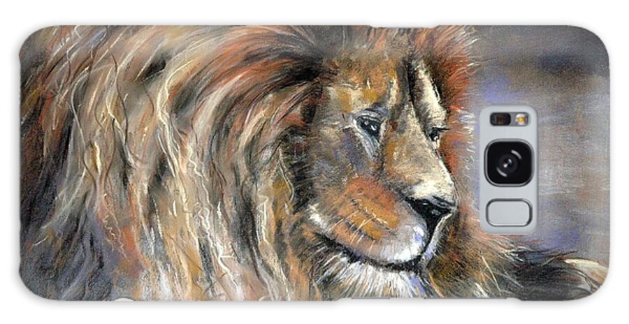 Lion Galaxy Case featuring the painting It's Good to be King by Jim Fronapfel