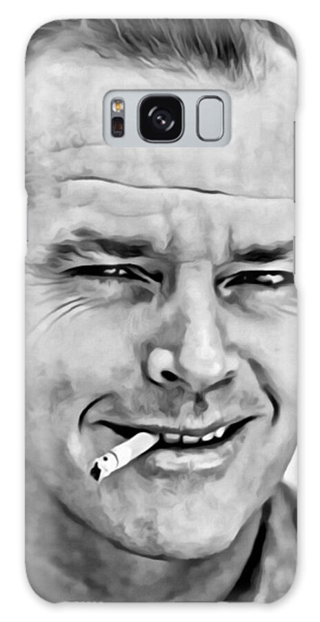 Celebrities Galaxy Case featuring the painting Jack Nicholson by Florian Rodarte