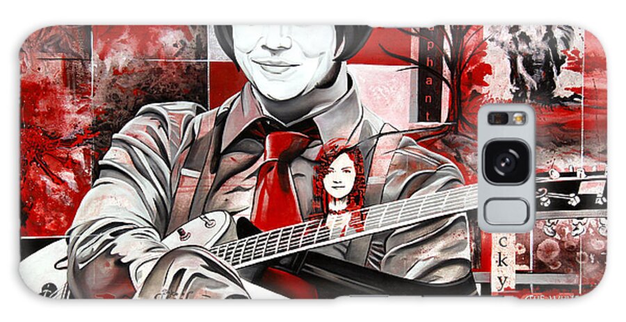 Jack White Galaxy Case featuring the painting Jack White by Joshua Morton