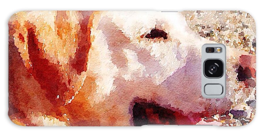 Labrador Galaxy Case featuring the painting Jake by Vix Edwards