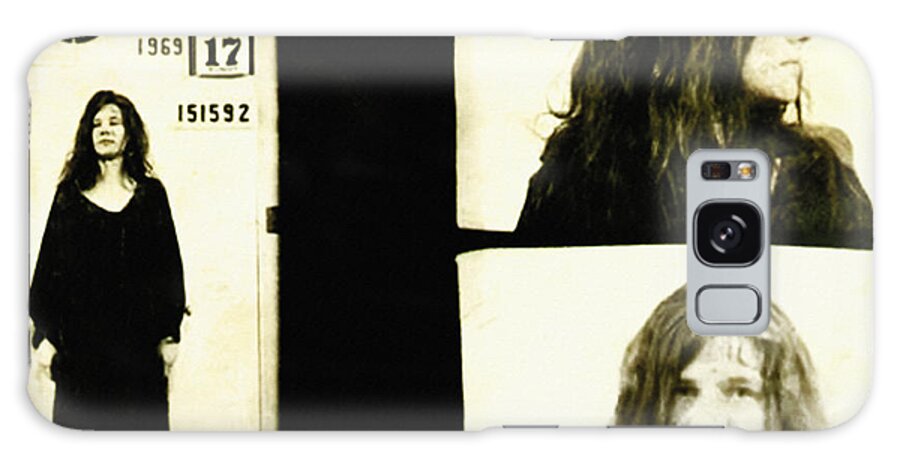Janis Galaxy Case featuring the photograph Janis Joplin Mugshot by Digital Reproductions