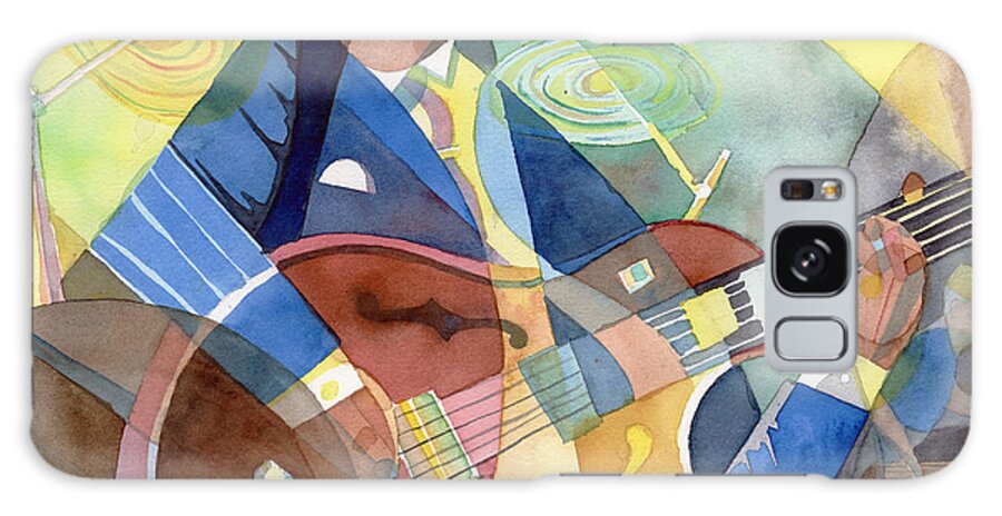 Music Galaxy S8 Case featuring the painting Jazz Guitarist by David Ralph