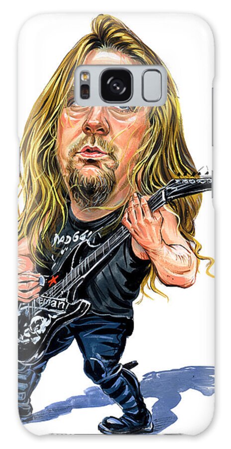 Jeff Hanneman Galaxy Case featuring the painting Jeff Hanneman by Art 