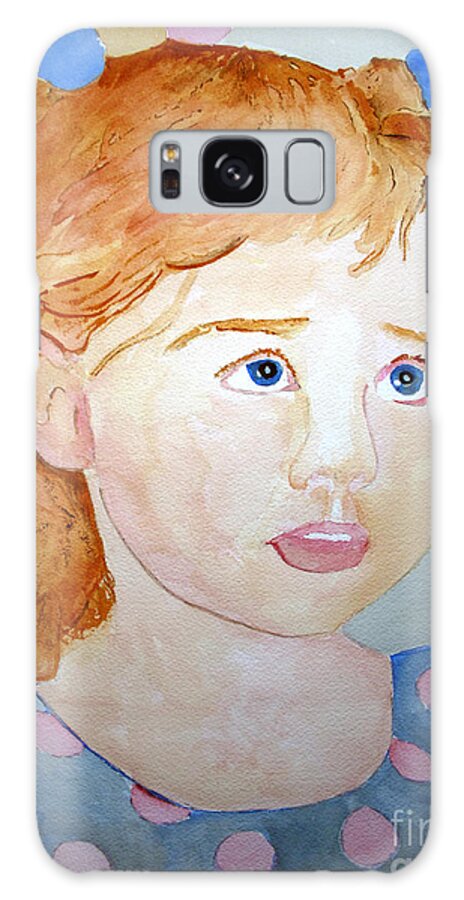 Girl Galaxy Case featuring the painting Jenny by Sandy McIntire