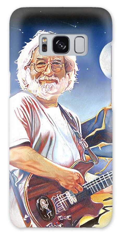 Jerry Garcia Galaxy Case featuring the drawing Jerry garcia Live at the Mars Hotel by Joshua Morton