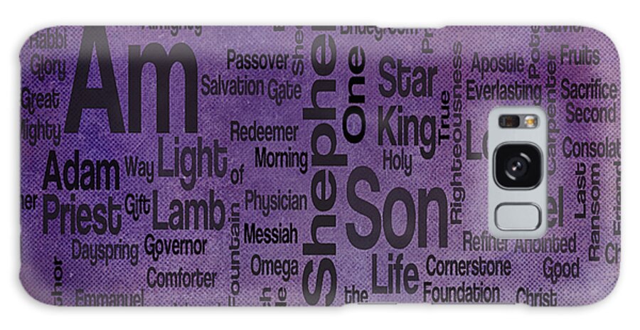 Advocate Galaxy Case featuring the mixed media Jesus Name 2 by Angelina Tamez