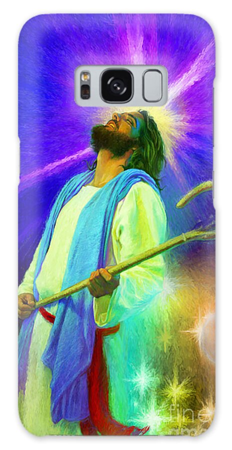  Jesus Paintings Galaxy S8 Case featuring the painting Jesus Rocks by Robert Corsetti