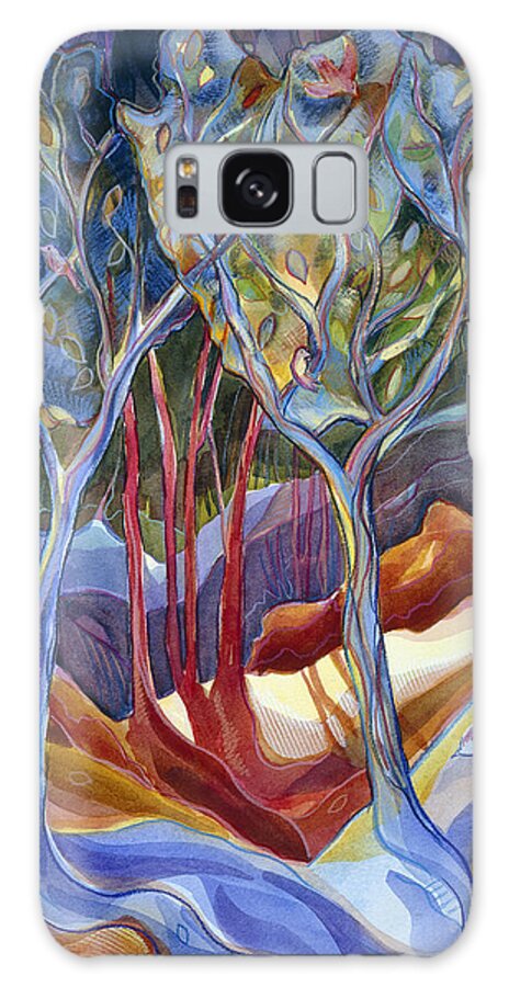 Jen Norton Galaxy Case featuring the painting Shelter 2 by Jen Norton