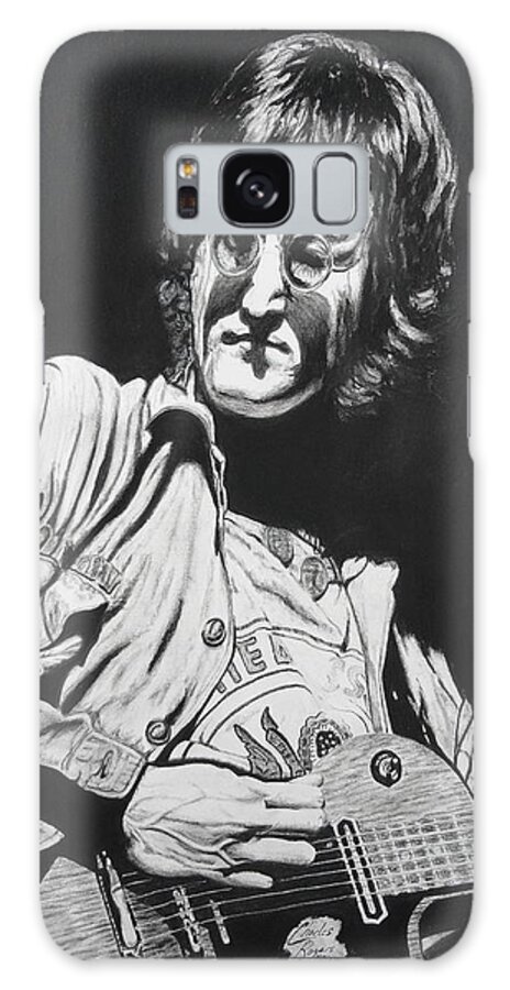 John Lennon Galaxy Case featuring the drawing John Lennon Madison Square Garden by Charles Rogers