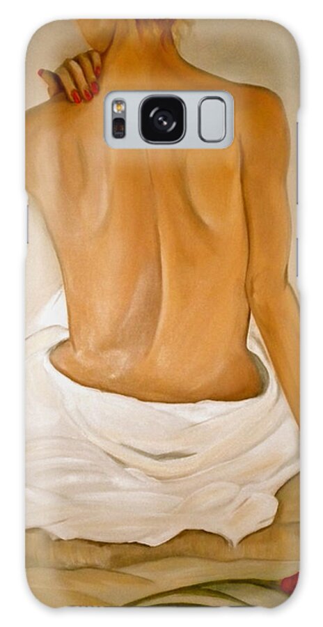 Woman Galaxy Case featuring the painting Jo's Bath by Debi Starr