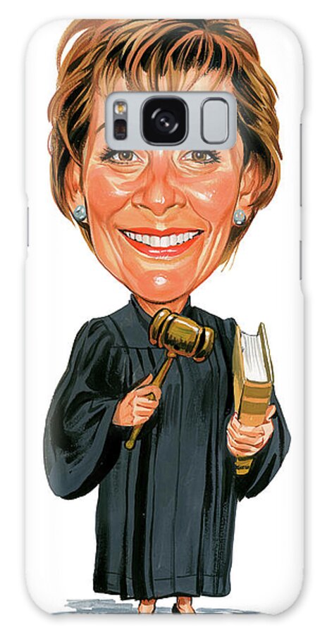 Judith Sheindlin Galaxy Case featuring the painting Judith Sheindlin as Judge Judy by Art 