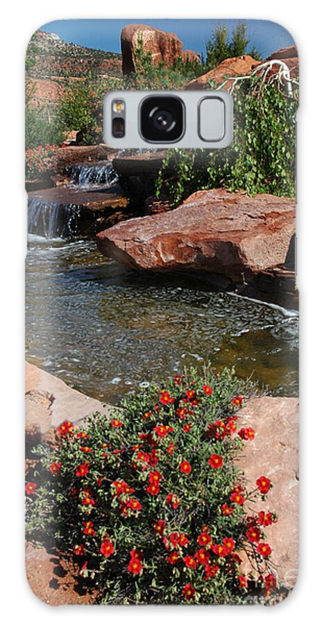 Waterfall Galaxy Case featuring the photograph 217P Kanab UT water feature by NightVisions