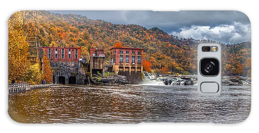 Brookfield Renewable Energy Par Galaxy Case featuring the photograph Kanawha Falls in Autumn by Mary Almond