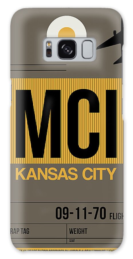 Kansas City Galaxy Case featuring the digital art Kansas City Airport Poster 1 by Naxart Studio